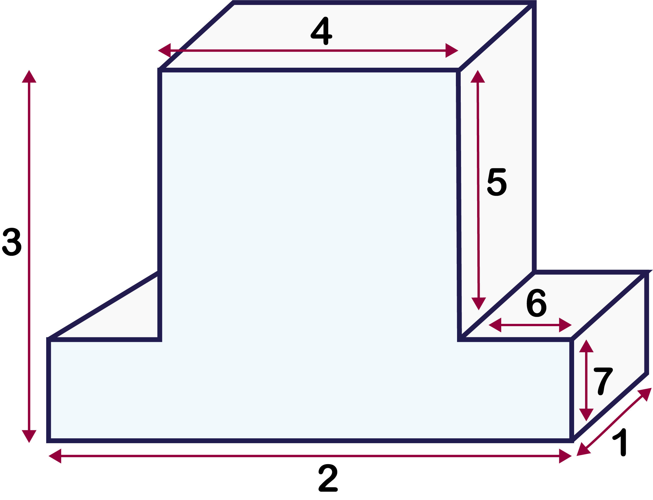 T-cushion Custom cut foam Dimensions